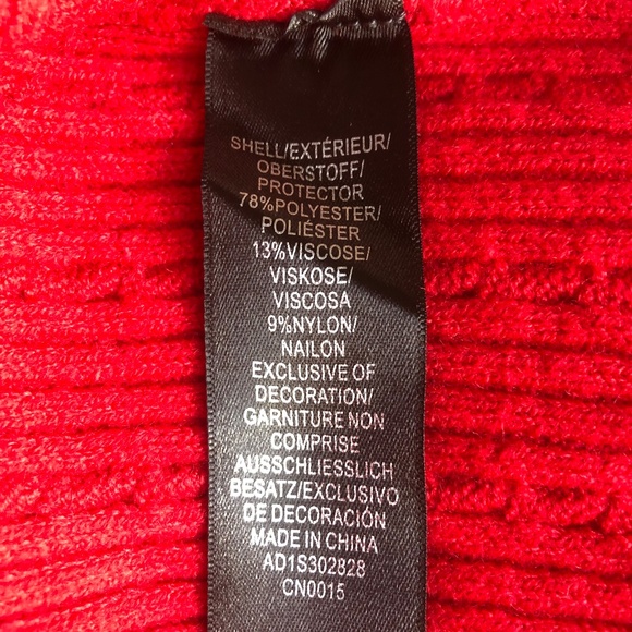 Adrianna Papell NWT Size L Long Sleeve Cardigan Style in Haute Red - Picture 9 of 11